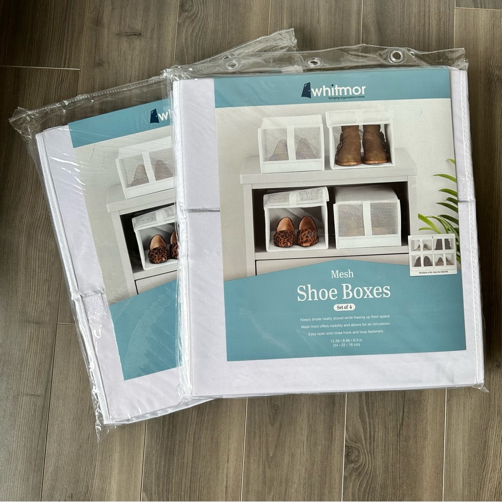 NEW Mesh Shoe Boxes, Set of 7